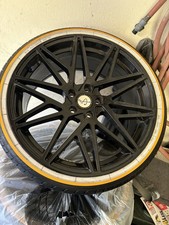 Rims An Tires 20 Black With Vogue Tires 5 Of Them
