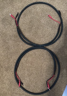 Pair of 2 Meter Cardas Audio Parsec Speaker Cables - 6 mm Spade Connectors