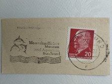 M-Stempel-Abschnitt - Stralsund 1972 - "Meeresk. Museum und Aquarium Stralsund"