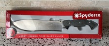 Rare Spyderco Forester Jerry Hossom Fixed Blade Knife - LARGE - NEW