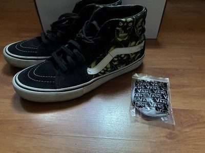 Size 11 Vans Supreme x Sk8- High Glow-In-The-Dark Skull Pile for