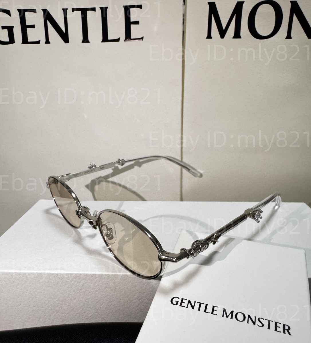 値下げGENTLE MONSTER PICO 02 シルバー 折りたたみ メガネ Gentle