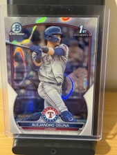 2023 Bowman Chrome Alejandro Osuna 1st Bowman Lava Refractor /399 Texas Rangers