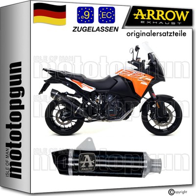 auspuff zugelassen schwarz c maxi arrow fur ktm 1290 super adventure 2017 17