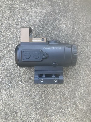 Vector Optics Paragon 4x24 Micro Prismatic Scope With Frenzy Red Dot
