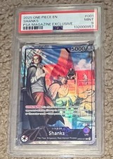Shanks (2025 PSA Magazine Promo) OP09-001 One Piece Promotion
