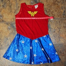 Girls WONDER WOMAN Dress Halloween Costume Without Cape Sz L