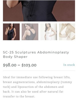 Sculptures Abdominoplasty Body Shaper sc-25