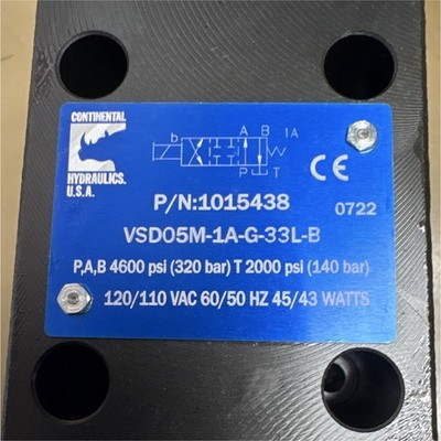 Continental Hydraulics VSD05M-1A-G-33L-B Solenoid Valve for Hydraulic Oil