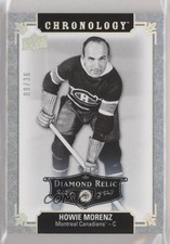 2018-19 Upper Deck Chronology Diamond Relic 9/36 Howie Morenz #28 HOF 00b6