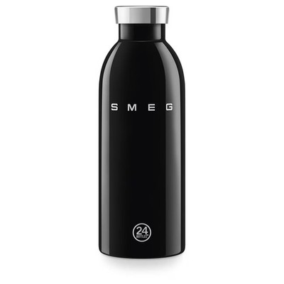SMEG WBF01BL 24Bottles  Clima Bottle isolierte Edelstahlflasche Schwarz 500ml