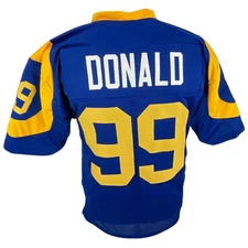 Aaron Donald Jersey Blue Los Angeles | Adult Unisex S-5XL Unsigned Custom Sewn