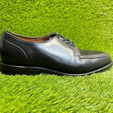 Allen Edmonds LaSalle Mens Size 9 Black Classic Leather Split-Toe Derby Shoes