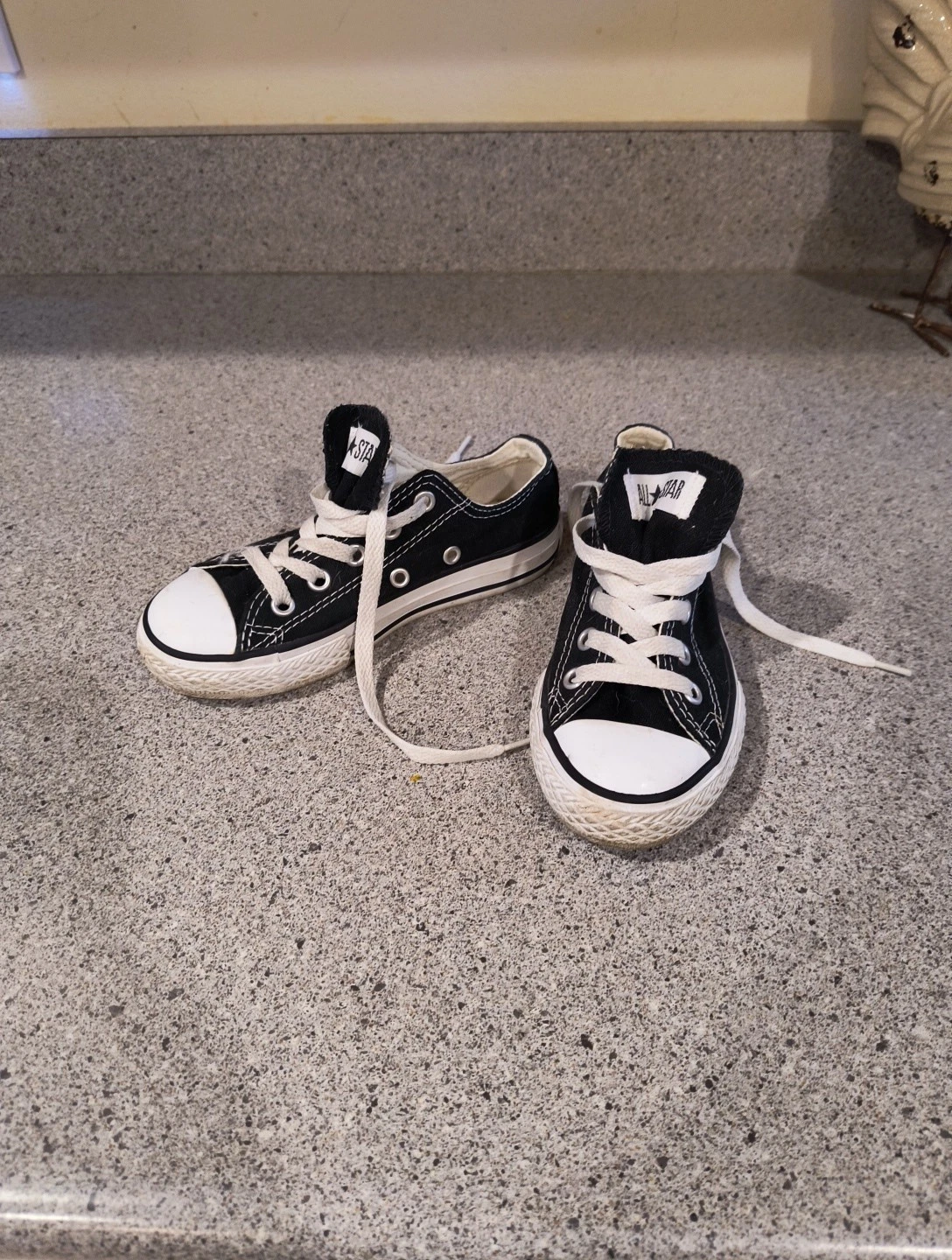Converse All Star Canvas Low taglia 11 bambino nero