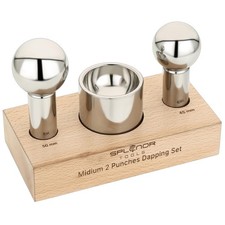 Steel Dapping Block and Dapping Punch Set - for Jewelry Making - Metal Formin...