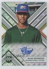 2018 Elite Extra Edition Status Emerald Die-Cut 23/25 Elias Reynoso Auto 0f1b