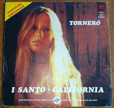 I SANTO - CALIFORNIA TORNERO ( DISQUE 45 TOURS ) - V30 -