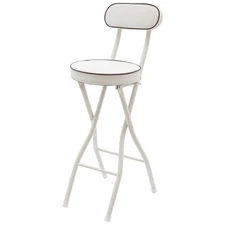 Bar Stool Folding Padded Seat Pu Cushion Barstool For Indoor Restaurant Cafe