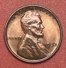 1933 P Lincoln Cent, Red,  Gem Uncirculated, Gorgeous Natural Toning As Shown.
