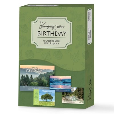 Designer Greetings Landscape Birthday Boxed Card Assortment, God s Majesty wi...