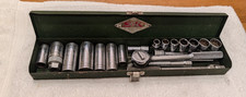 Vintage S-k Wayne 38 Drive Socket Set Deep Standard Sockets Breaker Bar