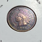 1898 INDIAN HEAD PENNY U.S. COIN AU CONDITION BEAUTIFUL TONING WOW!! SUPER NICE!