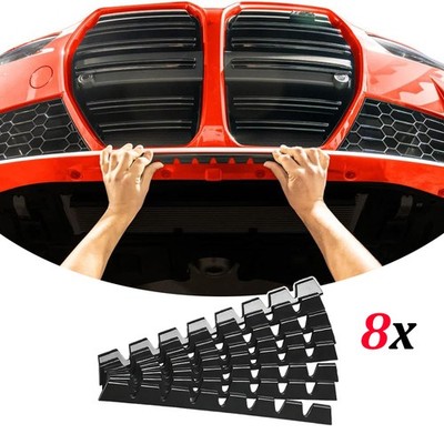 8pcs For BMW Front Bumper Scrape Guard Chassis Anti-Scratch DIY Protector Black