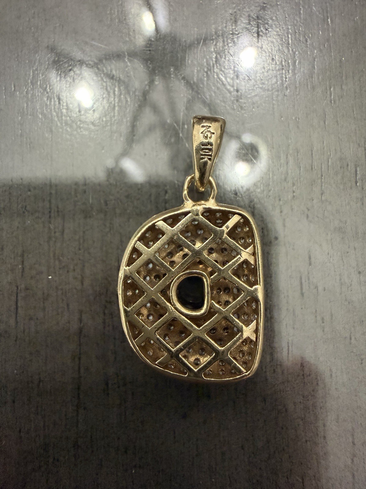 Solid 10k Yellow Gold Letter D Initial Charm Pend… - image 3