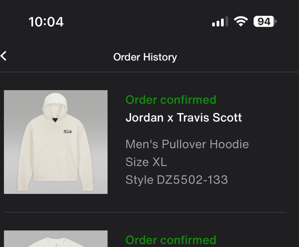 Jordan×Travis Scott Cactus Jack★Scribble Hoodie パーカー Air Jordan - Travis Scott x Pullover Hoodie - Black | Dark