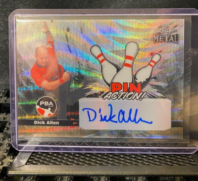 Dick Allen  2024 Leaf Metal PBA Pin Action - Silver #34/49