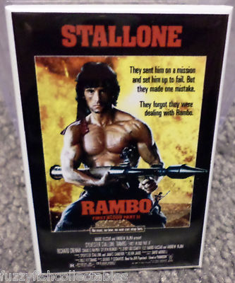 Rambo MAGNET 2'' x 3'' Refrigerator Locker Stallone Movie Poster