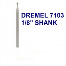 20 NEW DREMEL DIAMOND WHEEL POINT BIT 7103 1/8" SHANK NEW STOCK