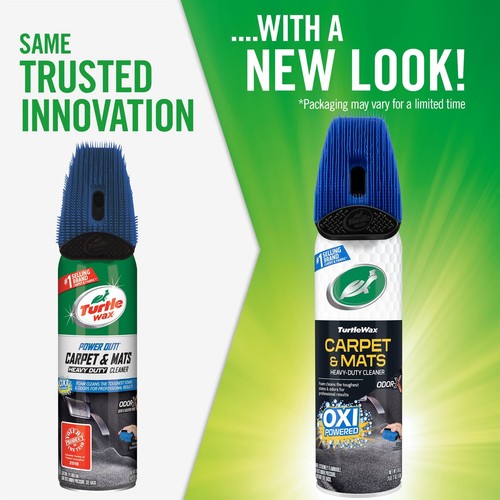 Turtle Wax Power Out! Carpet & Mats Cleaner & Odor Eliminator 18 Fl Oz 2-Pack - 第 3/3 張圖片