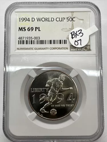 1994 D 50C World Cup NGC MS69 PL (BX3-07)