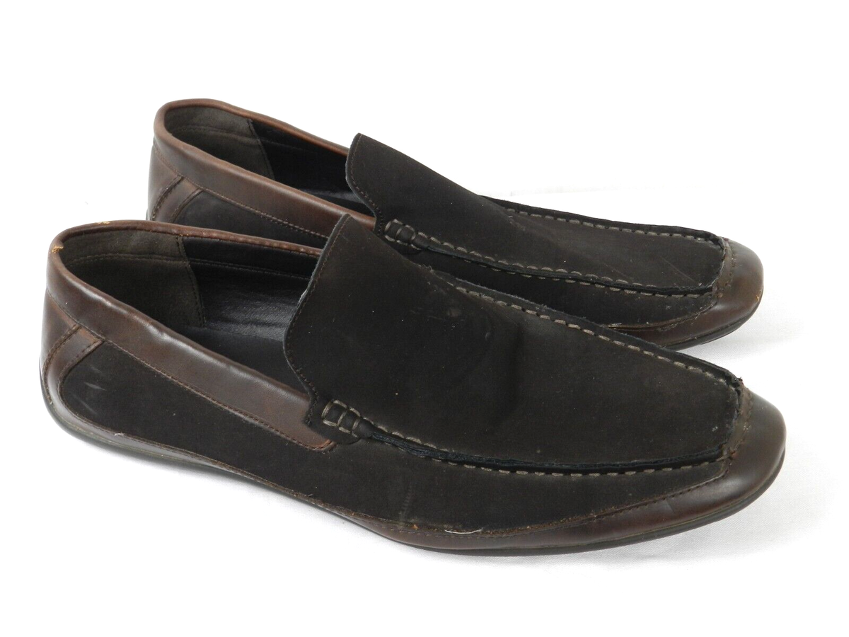 Driving Loafers Steve Madden Vaporrr 12 Taupe Perforated Leather Slip On Mens BRODIE Taupe Slip-On Lug Men main image 3