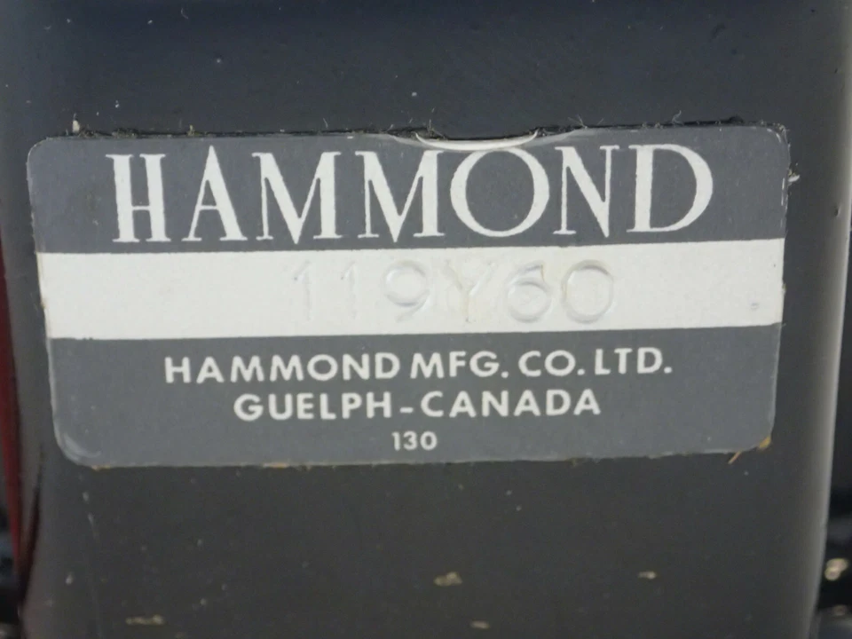 HAMMOND 119Y60 AUDIO AUTOTRANSFORMER LINE MATCHING 60W, LINE OUTPUT 25/70V, NEW - Image 2 of 2
