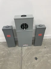 EATON 400 / 320 Amp Meter Base Socket Single Phase 324N & TWO 200amp SQUARE D