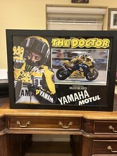 VALENTINO ROSSI SIGNED & FRAMED POSTER