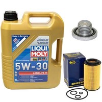 MotoröL Set 5W-30 5 Liter + ÖLfilter + ÖLablassschraube FüR BMW 3Er 318D 320 E46