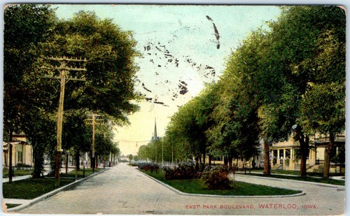 x10 LOT c1910s Waterloo, IA Street View Postcards Park Ave South St West 4th A64 - Bild 10 von 12