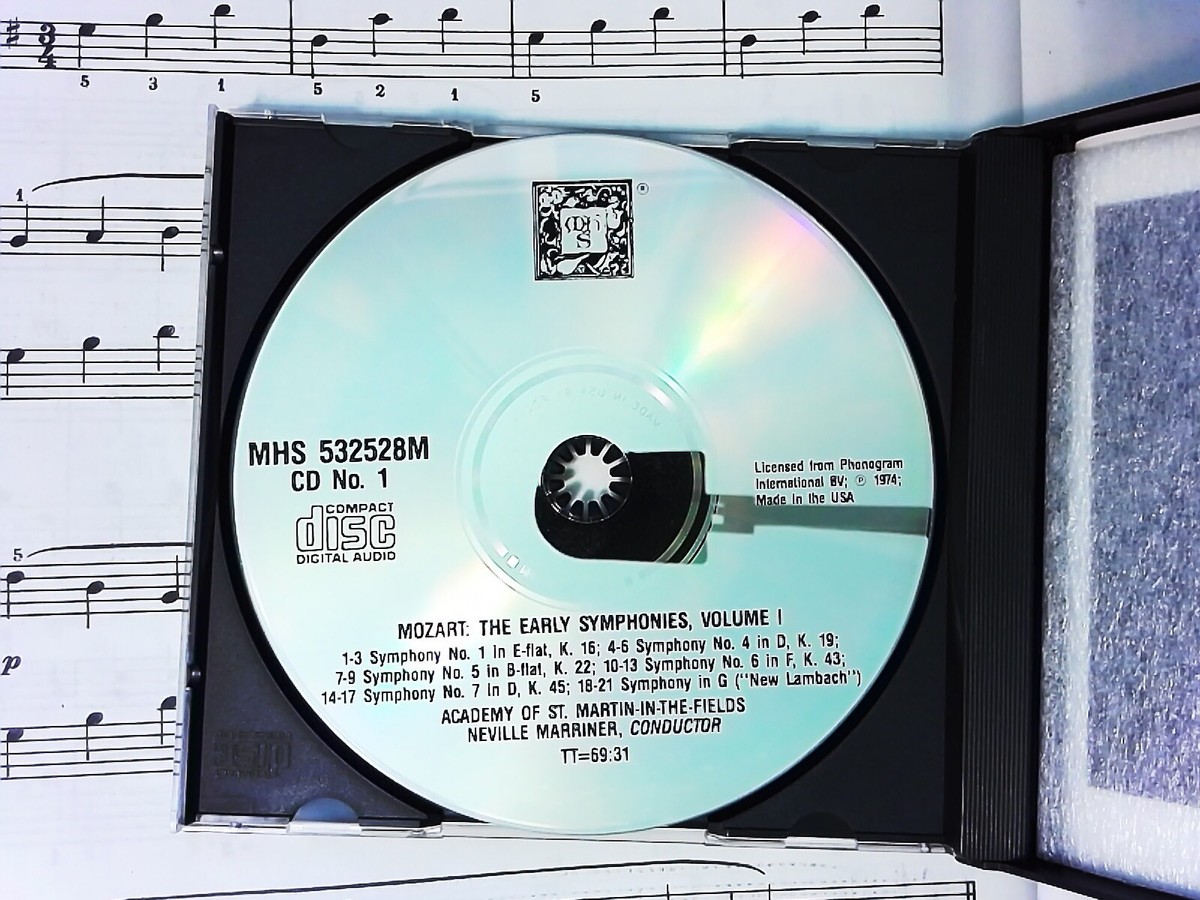 MOZART The Early Symphonies Volume 1 - Musical Heritage Society 3