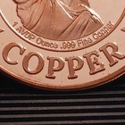 BU 1 Oz .999 Fine Goddess Of Love Copper Art Round Nice  — photo 6