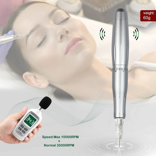 Permanent Makeup Machine Pen Kits For Eyebrow Lips LCD Power Supply 10Pcs Needle - Picture 4 of 12