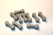 10 X GRAY Wooden Train Tracks Connectors Railway Track Connectors