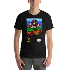 Chicago Bears 8-bit Football Tee NES Nintendo Retro Tecmo Super Bowl T-Shirt