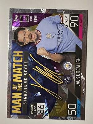 Topps Match Attax 22/23 JACK GREALISH MAN OF THE MATCH No. 424 | eBay