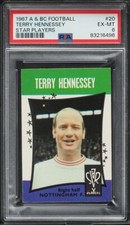 1967 A & BC Football Star Players Terry Hennessey #20 PSA 6