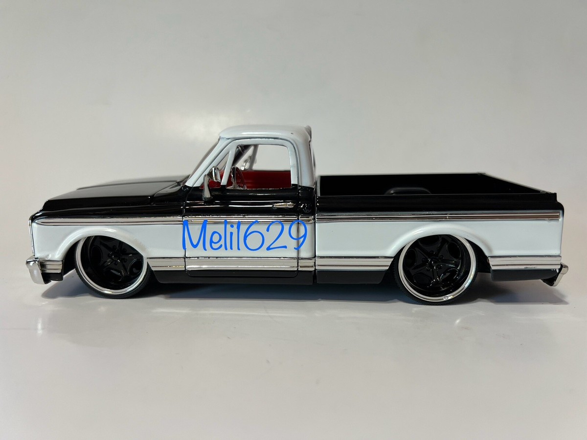 Jada 1/24 Just Trucks 1972 Chevy Cheyenne (Black/White) | eBay