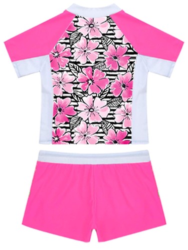 Kids Girls Swimwear Floral Print Swimsuits Elastic Waist Bathing Suits Bikini - Picture 53 of 65
