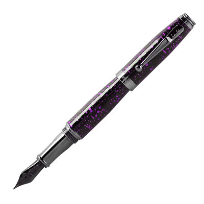Monteverde Invincia Vega Fountain Pen in Starlight Purple - 1.1mm Stub Nib - NEW
